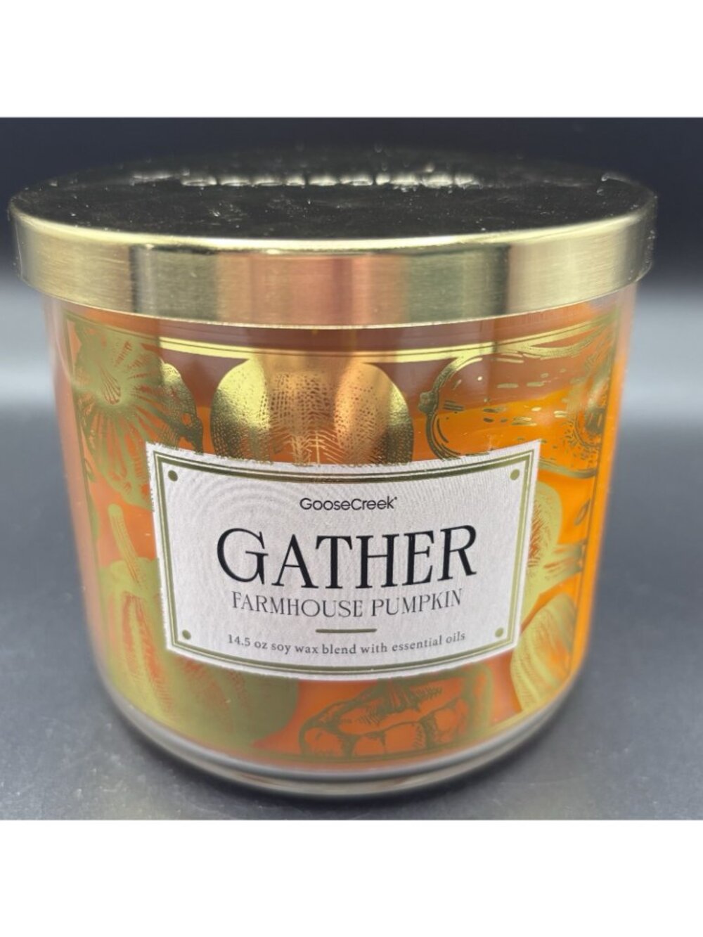 Goose Creek Gather 3 Wick Jar Candle 14.5 oz Thanksgiving Fall Pumpkin Cinnamon - Picture 15 of 15